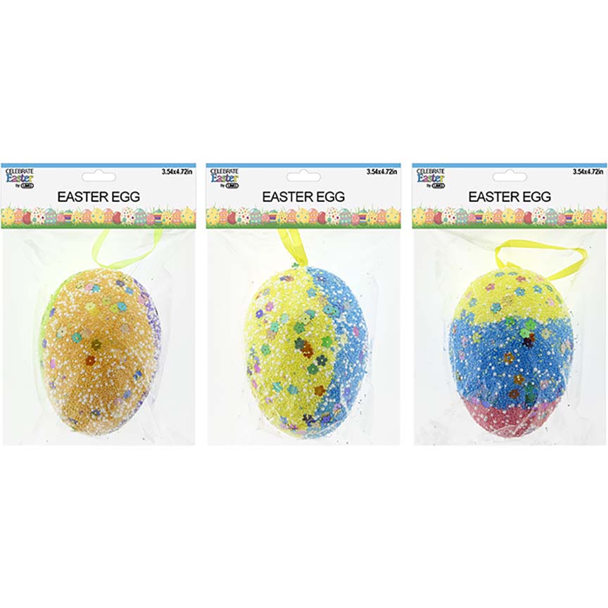 EASTER EGG 1PC 3ASTD 9x12CM