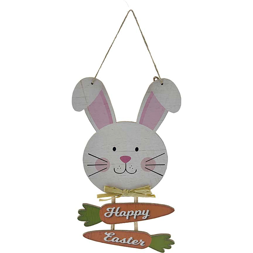 EASTER BUNNY W/ CARROT SIGN