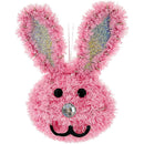 EASTER TINSEL BUNNY FACE 3D 16x11CM