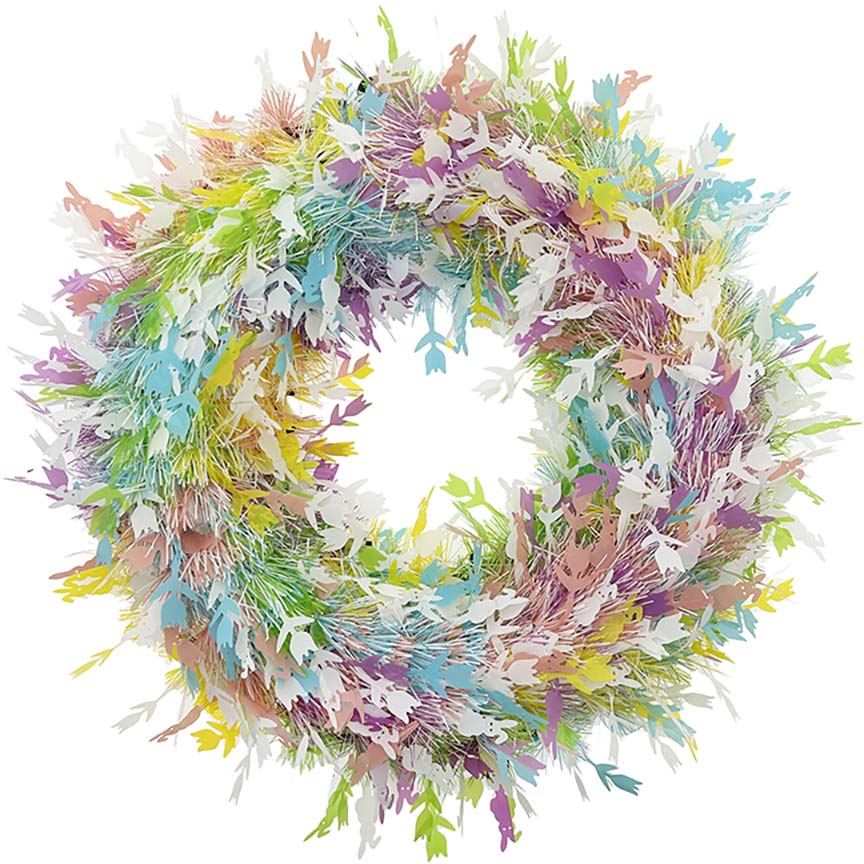 EASTER WREATH 48CM  BUNNIES