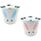 BUNNY TIN BUCKET BLUE 20.7x16.5CM