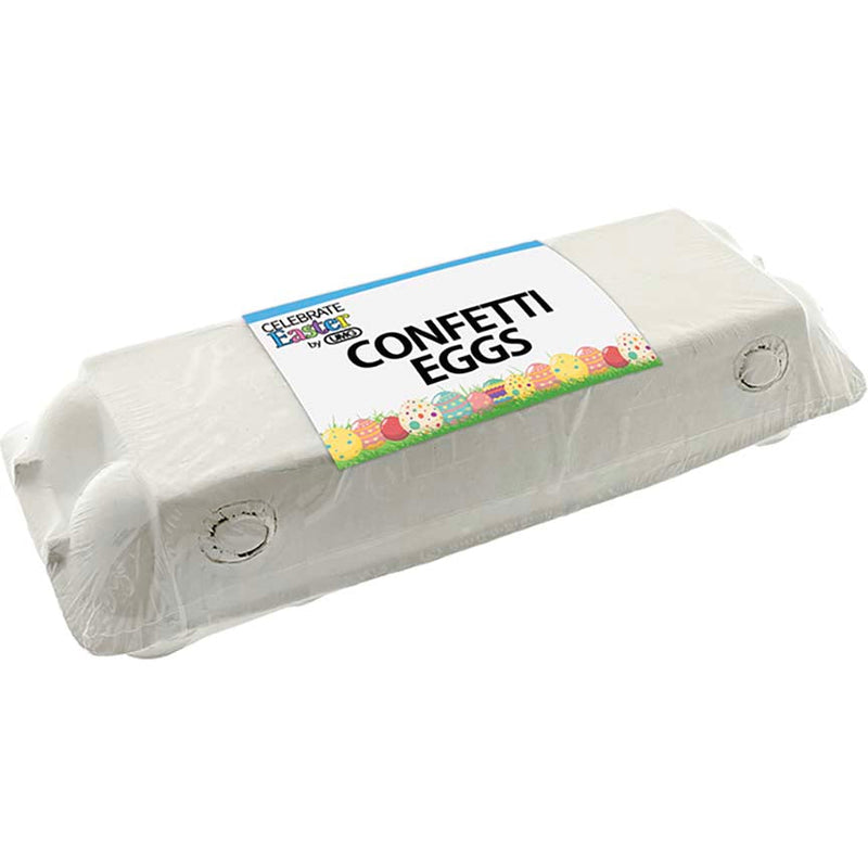 CONFETTI EGG CARTON 12PC