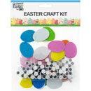CRAFT KIT PEEL & STICK MIX ASSORTED STICKERS: 1.37in(3.5cm) Googly Eyes: 0.314in(0.8cm)