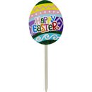 HOME DÉCOR YARD SIGN EGG "HAPPY EASTER" 12.99in (33cm)