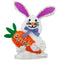 HOME DÉCOR TINSEL BUNNY W/"EASTER" CARROT 16.14x11.81in (41x30cm)