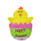 HOME DÉCOR TINSEL CHICK ON EGG 15.75x10.63in (40x27cm)