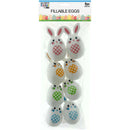 FILLABLE EGGS BUNNY 8CT 2.95in (7.5cm)