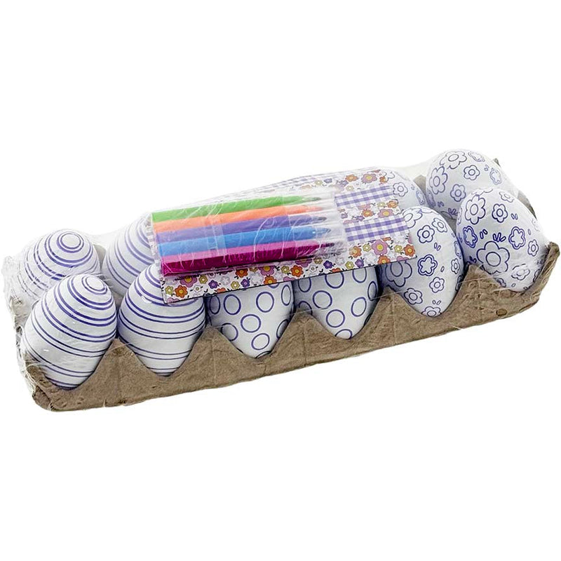 CRAFT EGG CARTON COLORING SET 12PC 2.36in (6cm)