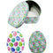 TIN EGG GIFT CONTAINERS 2ASSORTED 4.53x3.54x1.77in (11.5x9x4.5cm)