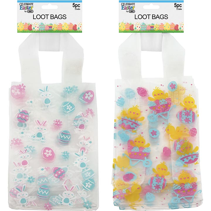 PARTY LOOT BAGS 2ASSORTED 5.5x8in (13.97x20.32cm)