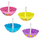 BASKET PLASTIC ROUND LARGE 4ASSORTED 9.625in (24.45cm)