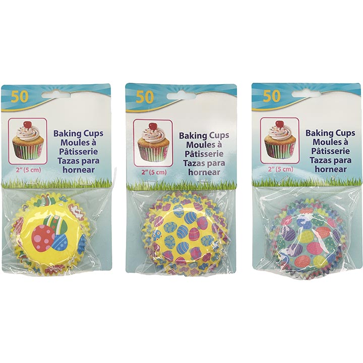 PARTY BAKING CUPS 50PC 2in (5.08cm)