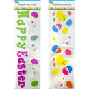 HOME DÉCOR WINDOW CLINGS GEL 2ASSORTED SHEET SIZE: 19.5(L)X5.5(W)in(50x14cm)