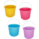 BUCKETS PLASTIC PASTEL 4ASSORTED 5.5in (13.97cm)