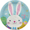 PARTY PAPER PLATES BUNNY 8PC 7in (17.78cm)