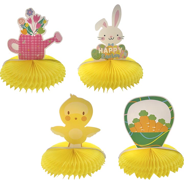 PARTY HONEYCOMB TABLE DÉCOR 1PC
4ASSORTED 5.7x7.1in (14.48x18.03cm)