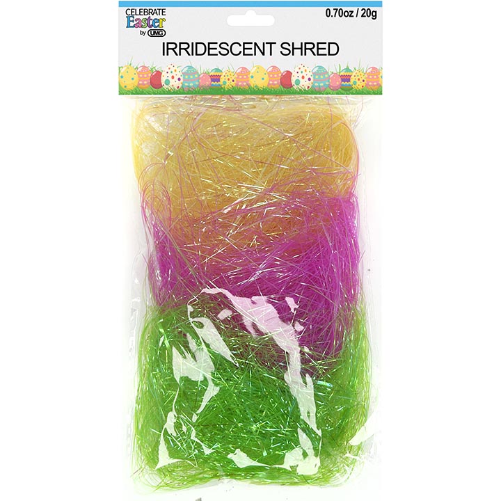 BASKET GRASS SHRED RAFFIA IRIDESCENT SILK 5COLORS 0.7oz (20g)