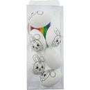 CRAFT EGG ART SET W/ BUNNY 6PC 1.57x2.36in (3.99x5.99cm)