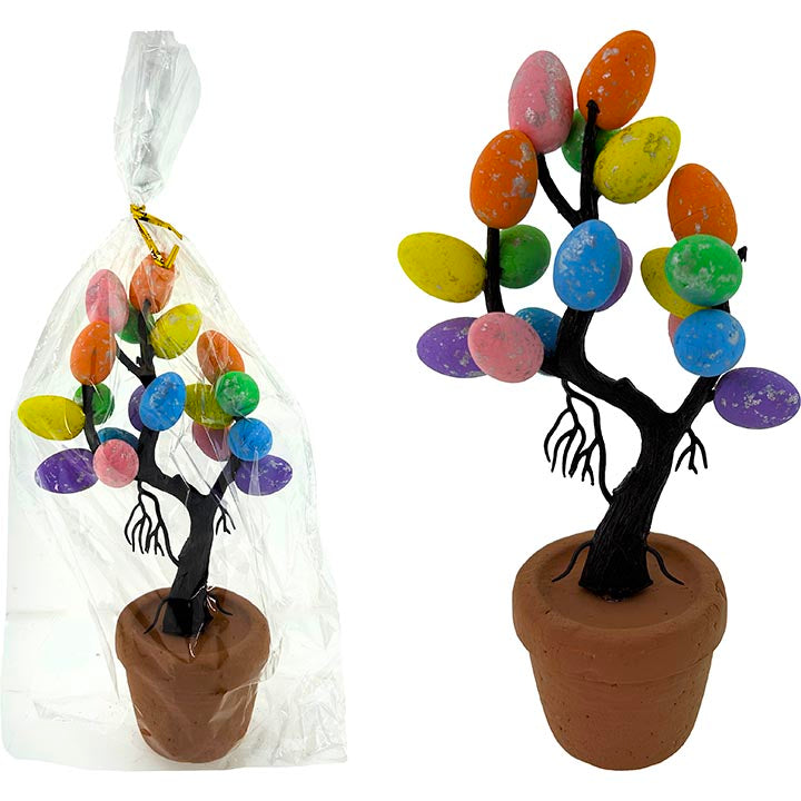 POT EGG DÉCOR FLOWER POT W/ 18 EGG (1IN)  HEIGHT: 9in(23cm)