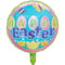 PARTY BALLOON "HAPPY EASTER" W/ TULIPS 18x20in (45.72x50.8cm)