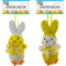 FOAM BUNNY DÉCOR HANGING 2ASSORTED 2x4.72in (5.08x11.99cm)