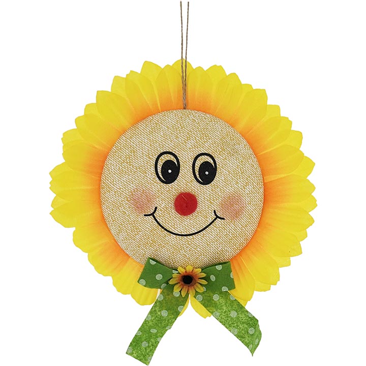 HOME DÉCOR HANGING SUNFLOWER 13in (33.02cm)