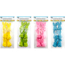 FOAM BUNNY DÉCOR 6PC 4COLORS ASSORTED 3.1x1.8in (7.87x4.57cm)