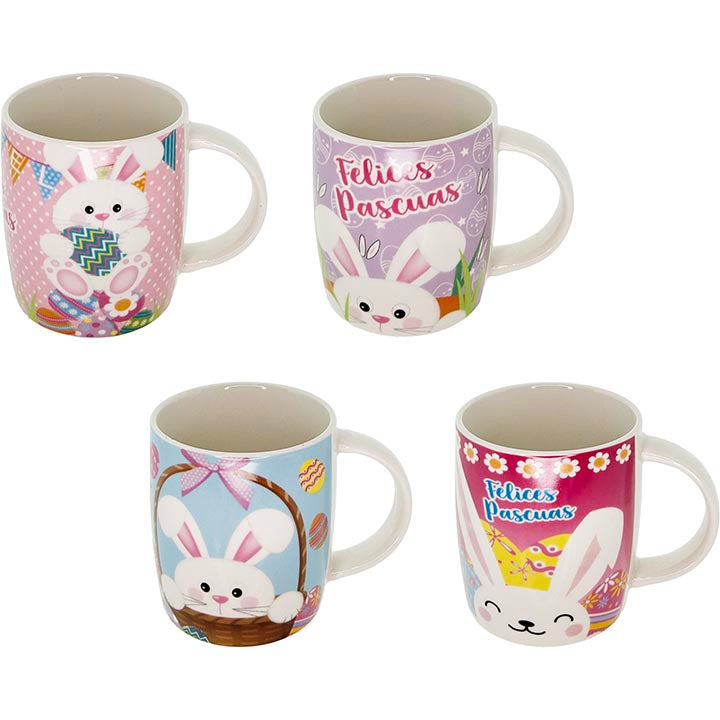 GIFT MUGS 4ASSORTED 3.54in (8.99cm)