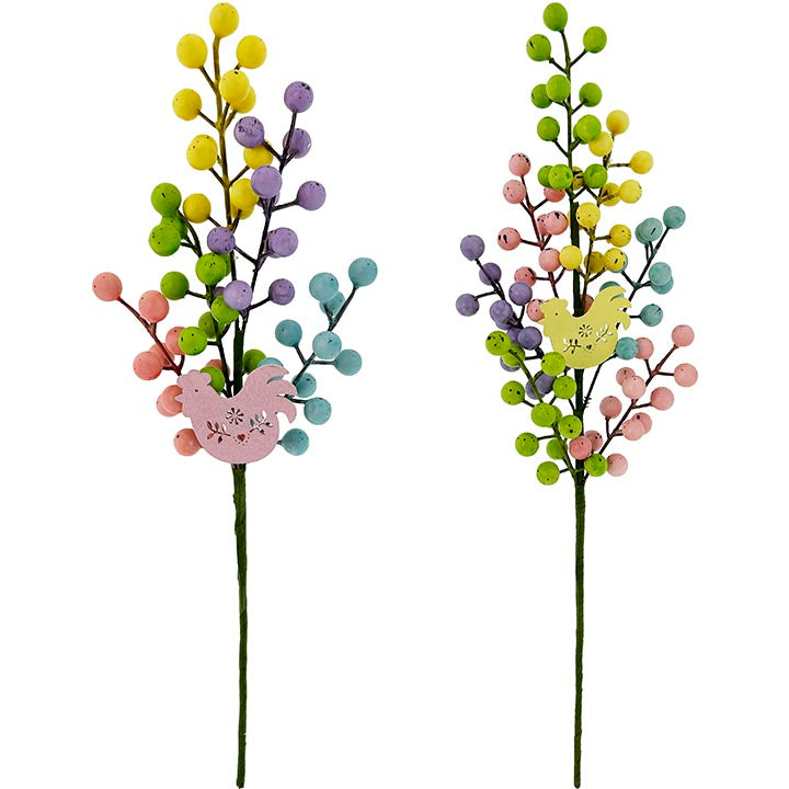 FLORAL DÉCOR PICK BERRY 20in (50.8cm)