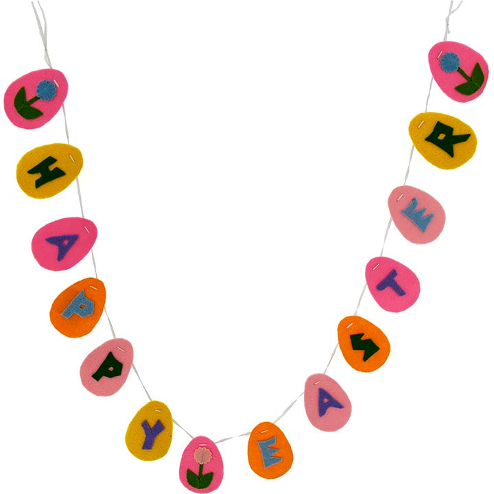 HOME DÉCOR FELT BANNER "HAPPY EASTER" 3.46x54in (8.79x137.16cm)