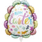 PARTY  BALLOON "HAPPY EASTER" EGG SHAPE 21x22in (53.34x55.88cm)