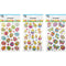 CRAFT STICKERS EMBOSSED 3ASSORTED 5.5X8.2in(14x21cm)