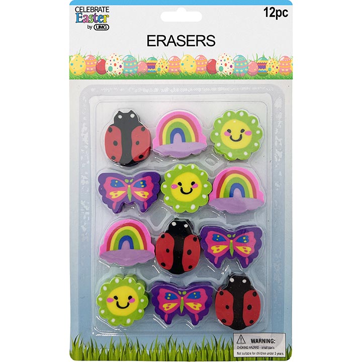 CRAFT ERASER DIE-CUT 12PC 1.18in(3cm)