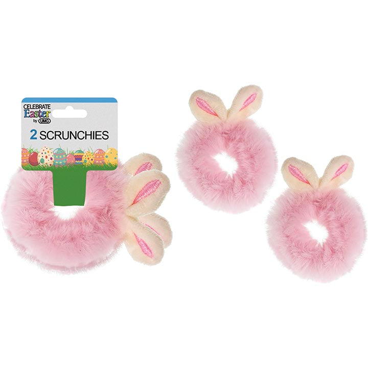 ACCESSORY SCRUNCHIES BUNNY EAR 2PC 3.5in(9cm)