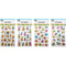CRAFT STICKERS HOT STAMPLED 26PC 4ASSORTED 1 SHEET 8.4x5.25in(21.3x13.34cm)