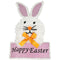 HOME DÉCOR TINSEL BUNNY SIGN "HAPPY EASTER" 14.62in(37cm)