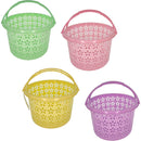 BASKET PLASTIC ROUND 4 COLORS ASSORTED 9(TD)x5(H)x7(BD)in (22.8x12.7x17.78cm)