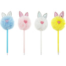 CRAFT PEN PLUSH POM POM IN PVC TUBE 12PC 4ASSORTED 9in(23cm)