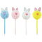 CRAFT PEN PLUSH POM POM IN PVC TUBE 12PC 4ASSORTED 9in(23cm)