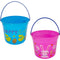 BUCKET PLASTIC 2 COLORS ASSORTED 8(TD)x6(H)in (20x15cm)