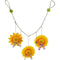 HOME DÉCOR BANNER W/ 3PC SUNFLOWER(7.87(20cm)) & BELLS 3.6ft (1m)