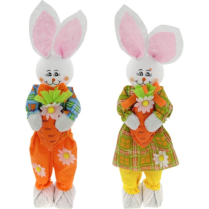 HOME DÉCOR TABLETOP BUNNY ON SWING 20in (50cm)