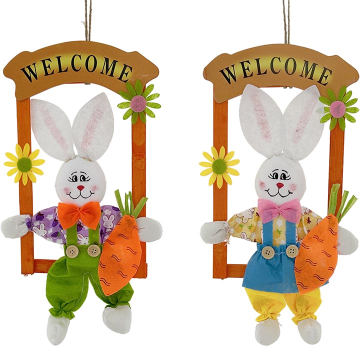 HOME DÉCOR HANGING BUNNY 15in (38cm)