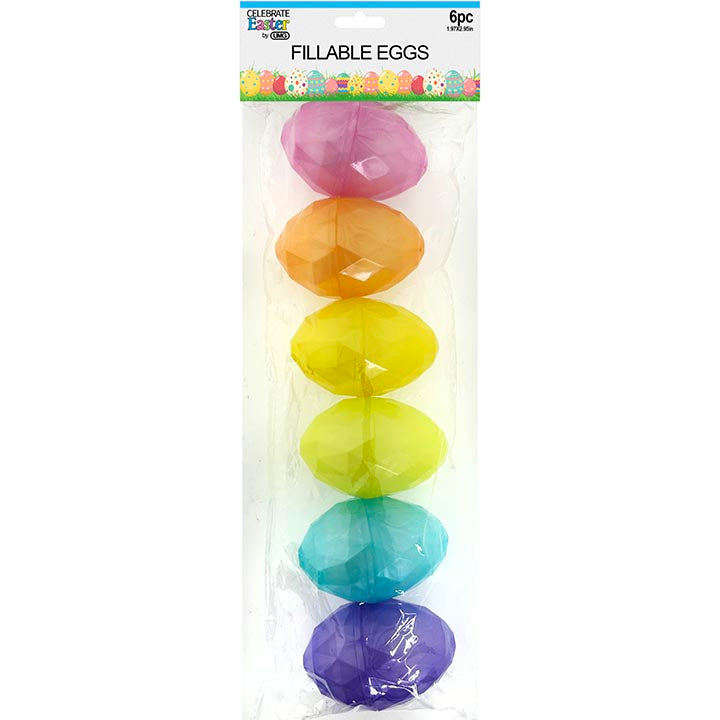 FILLABLE EGGS DIAMOND 6PC 3IN