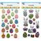 CRAFT STICKERS POP 1 SHEET 5.5x8.7IN 2ASSTD