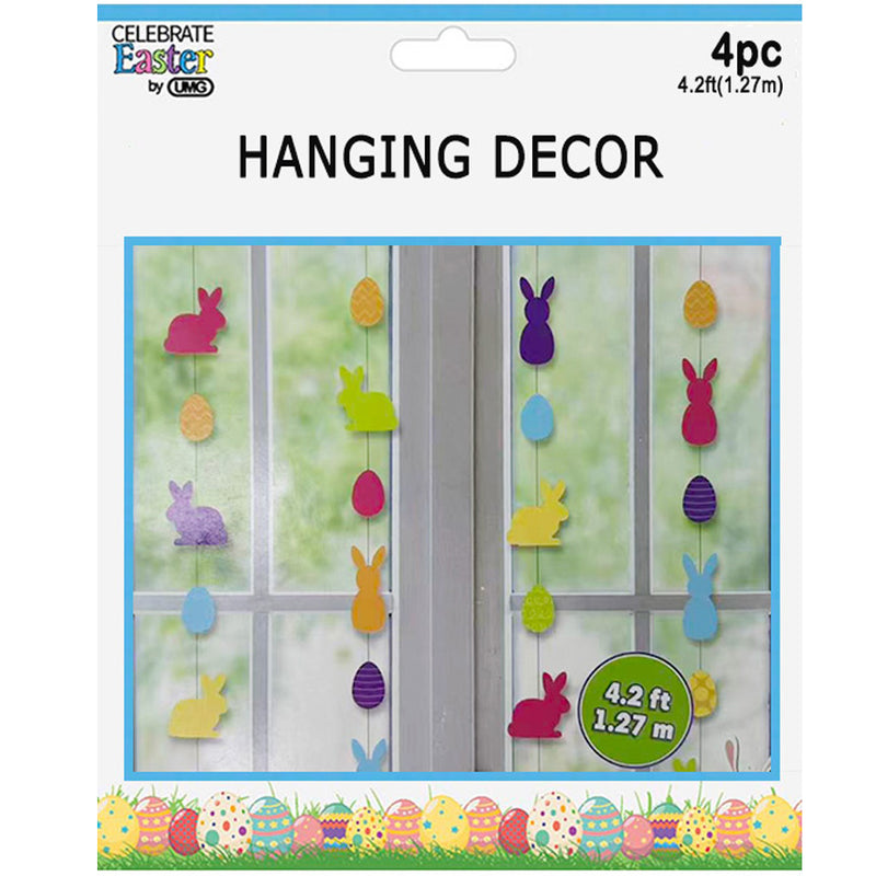 PARTY HANGING DECOR PAPER 4PC 4.2FT