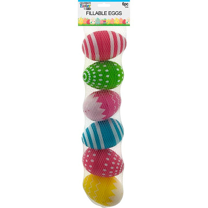 FILLABLE EGGS 6PC NET BAG 2x3IN
