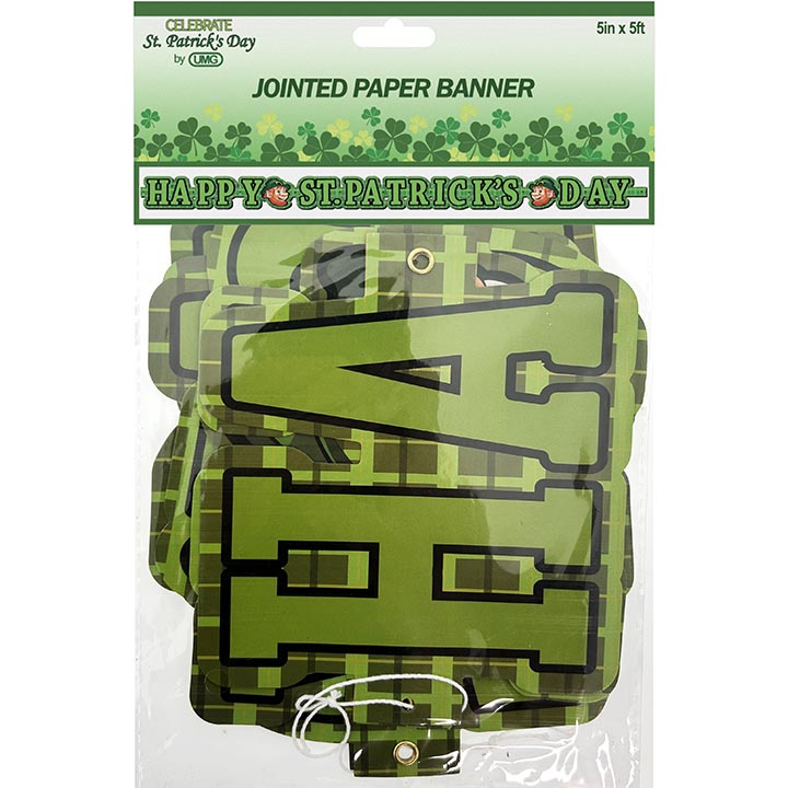 BANNER HAPPY ST. PATRICK 5FTx5IN 1PC