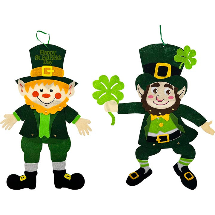 JOINTED LEPRECHAUN FELT 2 ASSORTED 20in (50.8cm)