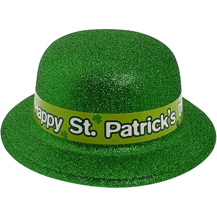 DERBY HAT PVC GLITTER ST. PATRICK